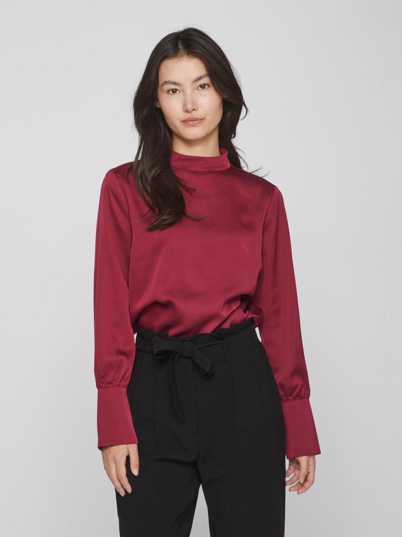 High neck store long sleeve top