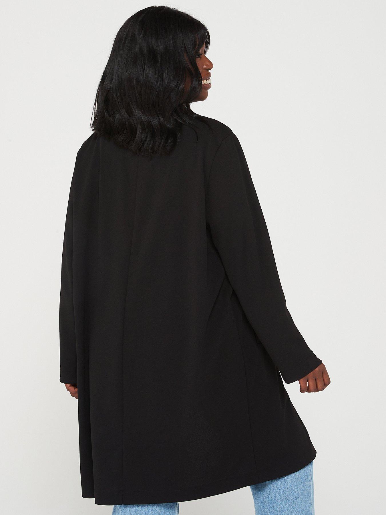 Long blazer without on sale sleeves