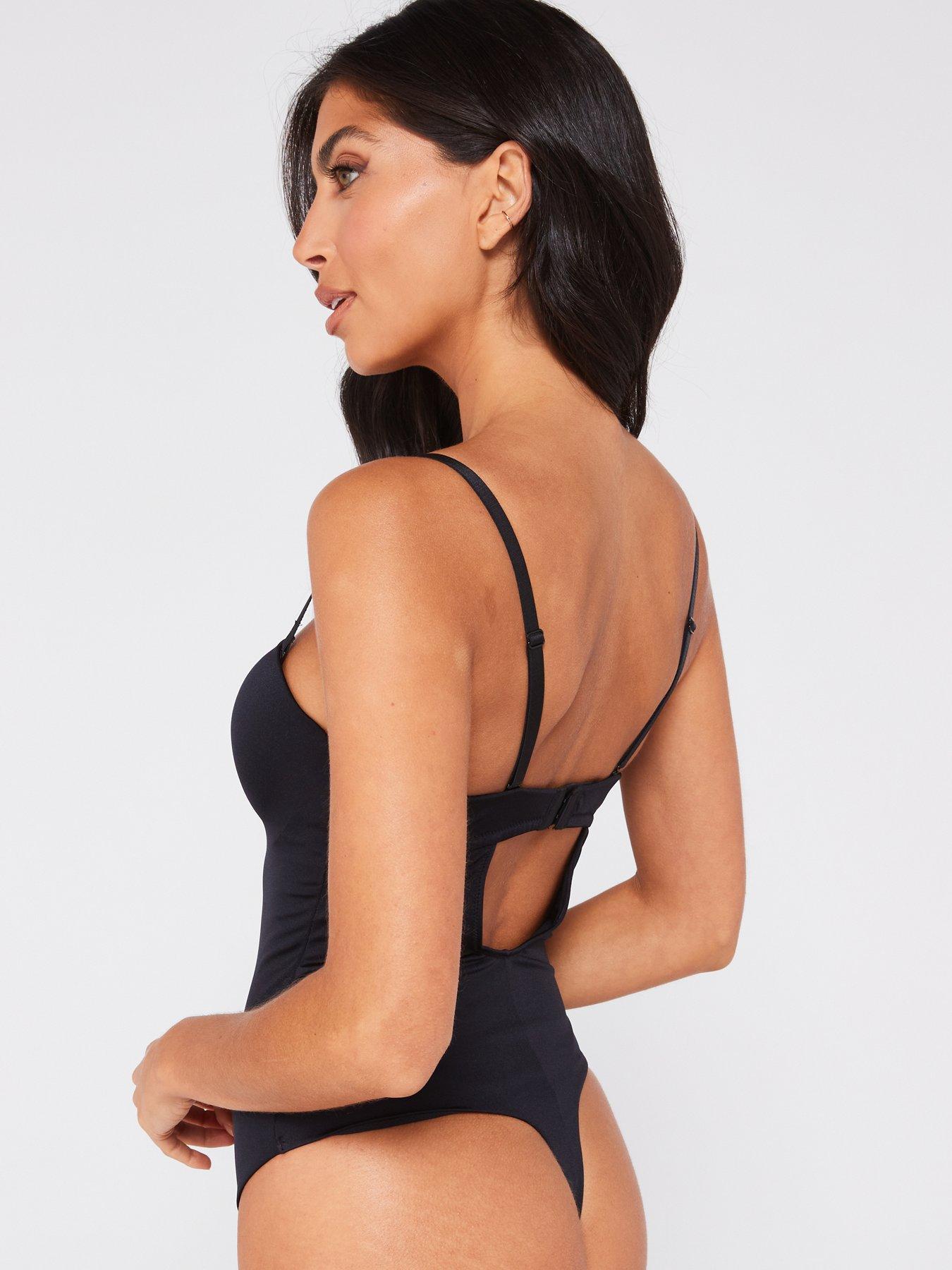 Image 2 of 4 of DORINA Sublime Sculpt Light Padded Thong Bodysuit - Black
