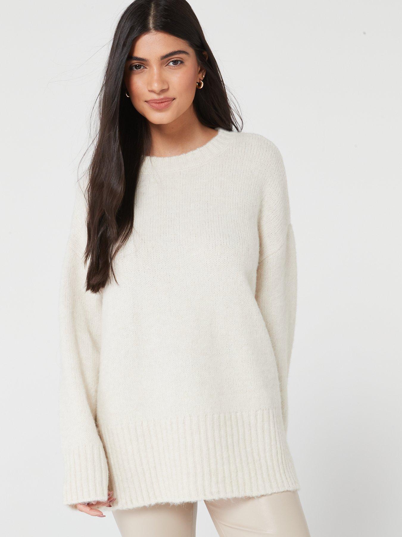 Long clearance cream jumper