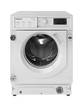 Product photograph of Hotpoint Biwmhg91485 9kg Wash 1400rpm Spin Integrated Washing Machine - Washing Machine With Installation from very.co.uk