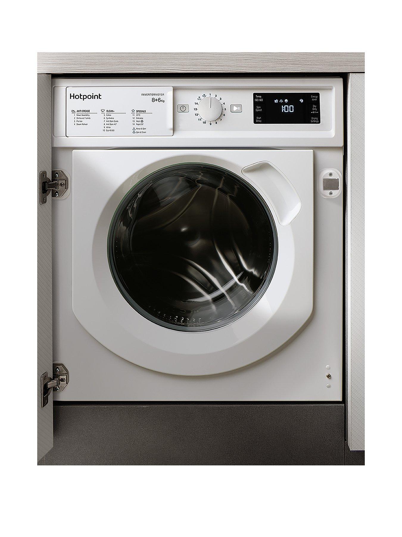 Product photograph of Hotpoint Biwdhg861485 8kg Integrated Washer Dryer - Washer Dryer With Installation from very.co.uk