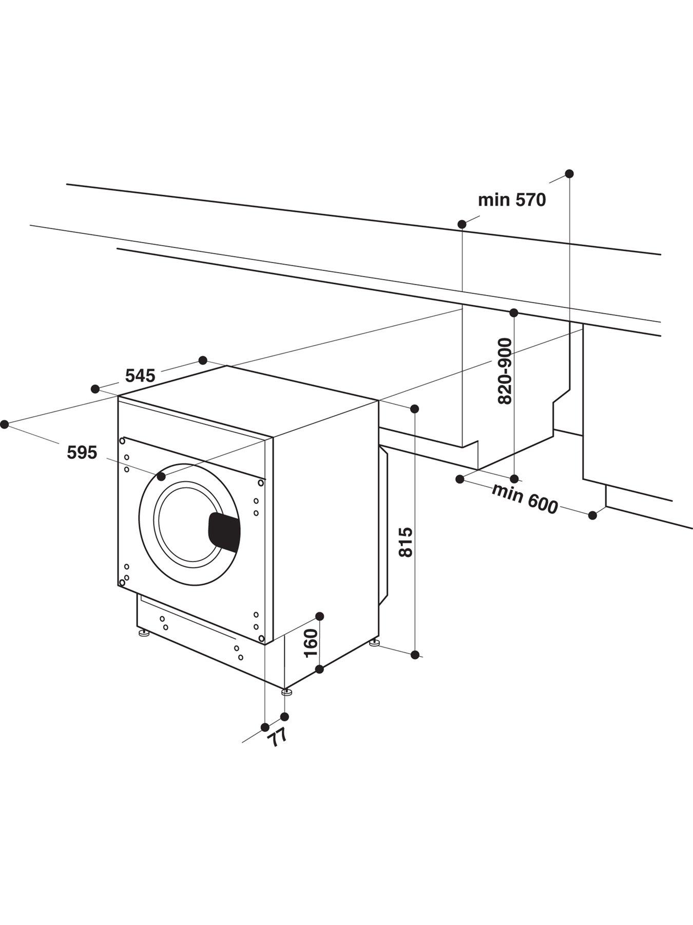 Image 2 of 7 of Hotpoint BIWDHG961485 9kg Integrated Washer Dryer