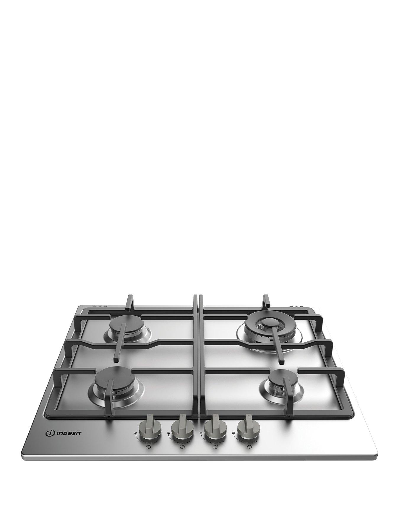 Indesit gas 2024 hob white