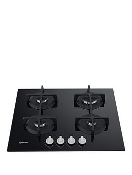 Product photograph of Indesit Ing61tbk 60cm Integrated Gas Hob - Hob With Installation from very.co.uk