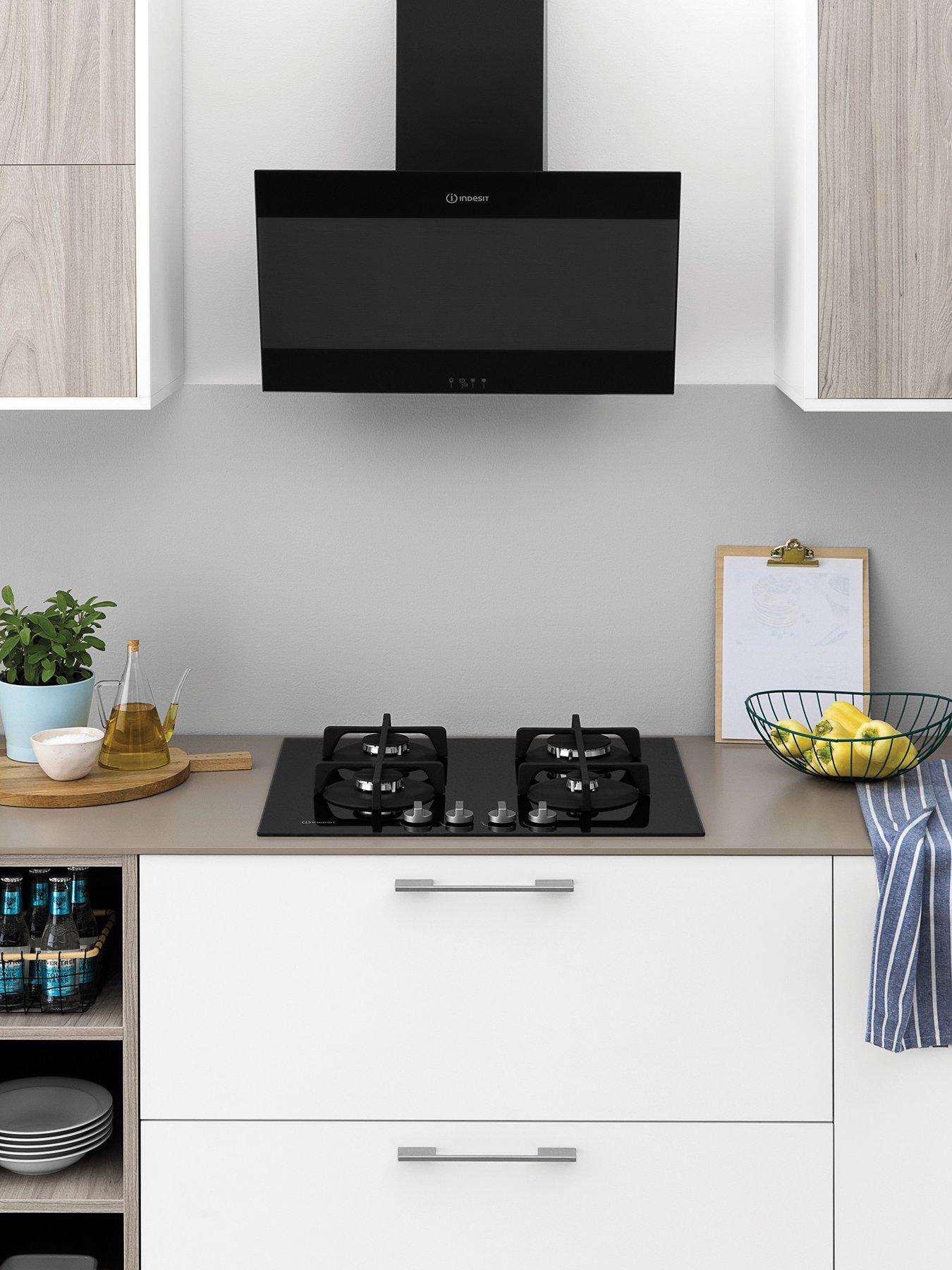 Image 3 of 7 of Indesit ING61TBK 60cm Integrated Gas Hob