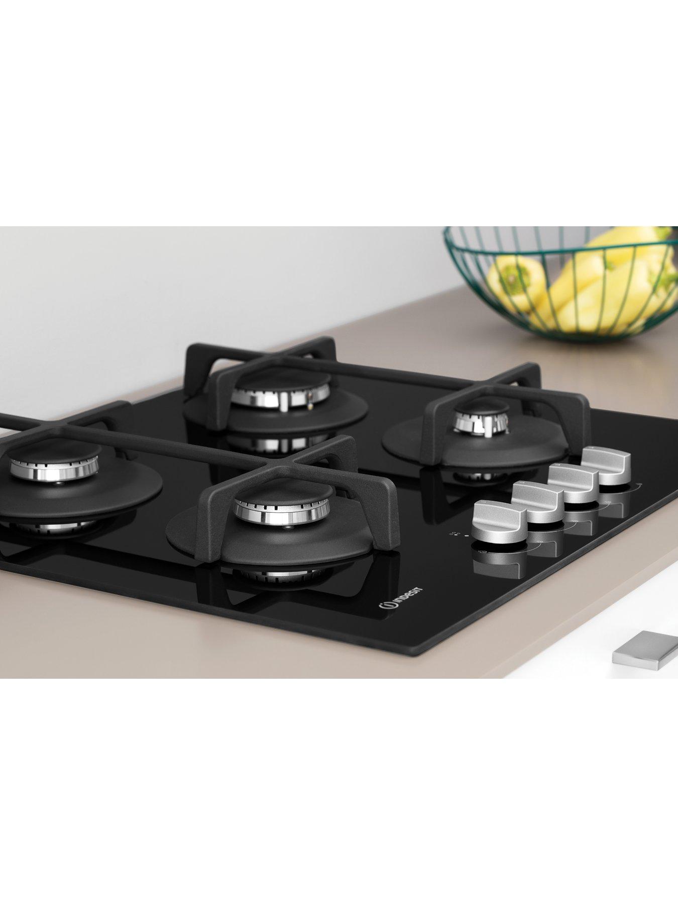 Image 5 of 7 of Indesit ING61TBK 60cm Integrated Gas Hob