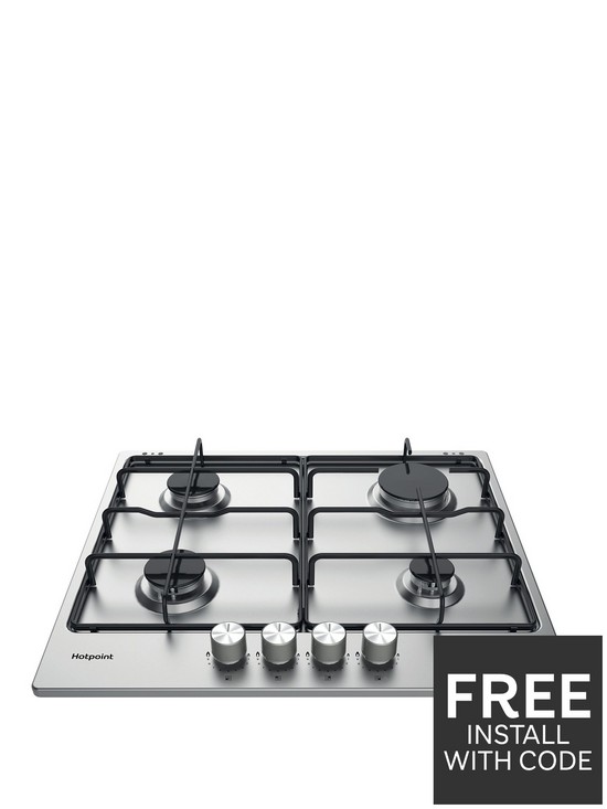 front image of hotpoint-pph60pfixuk-60cm-integrated-gas-hob