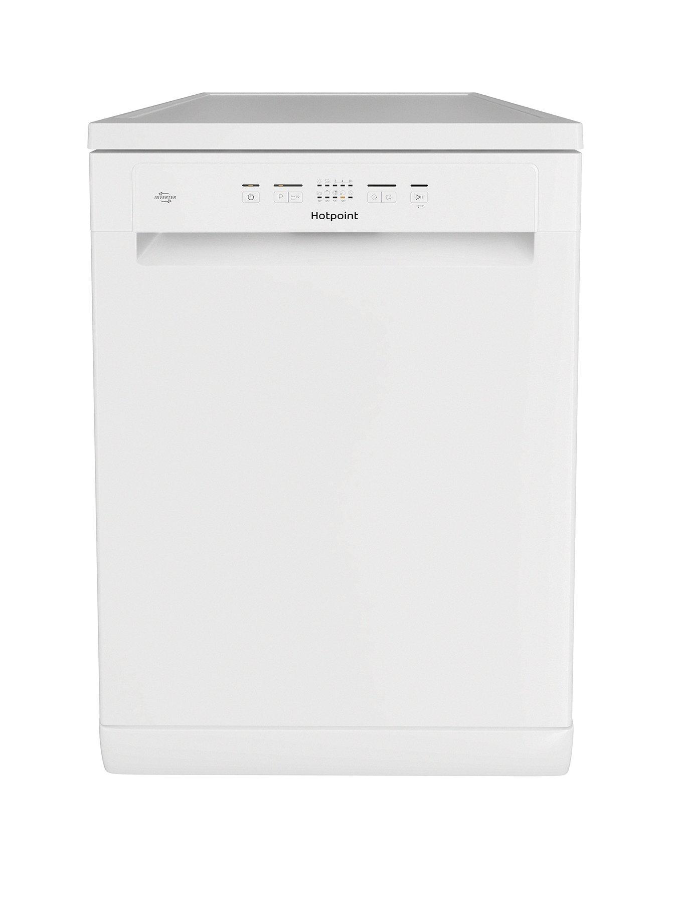 Hotpoint H2FHL626 Fullsize 14-Place Setting Freestanding Dishwasher - White