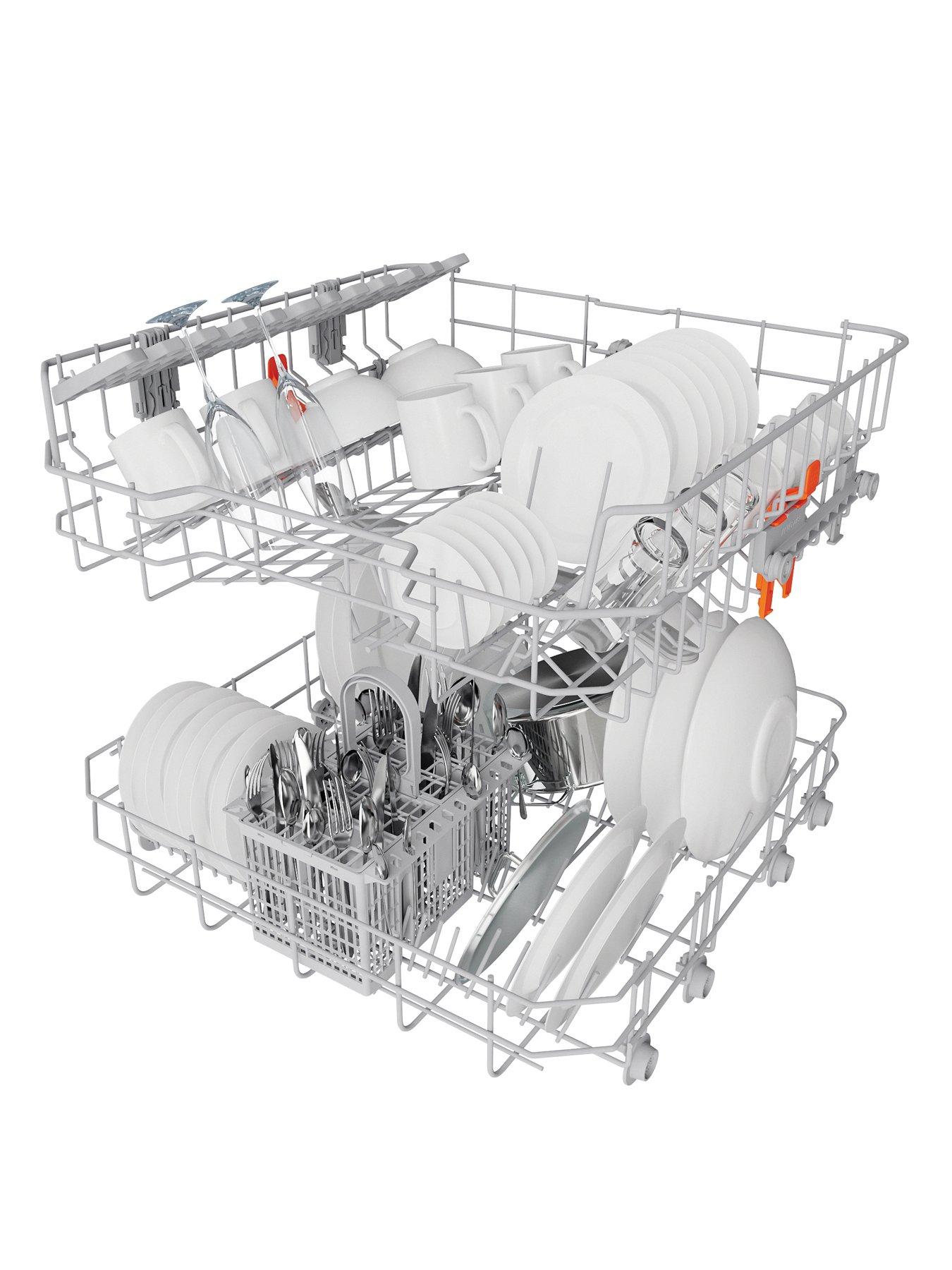 Image 6 of 7 of Hotpoint H2FHL626 Fullsize 14-Place Setting Freestanding Dishwasher - White