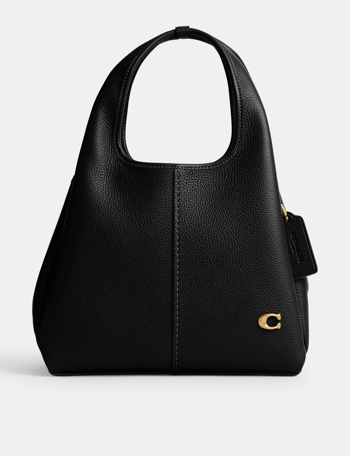 Buy the Coach Pebble Leather Hobo Bag Black