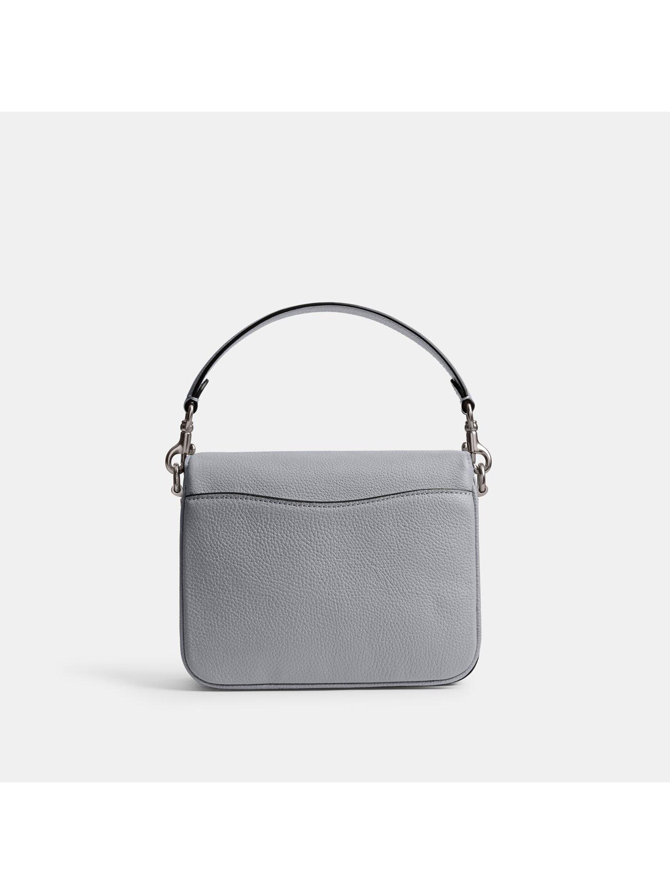 Coach Polished Pebbled Leather Cassie Crossbody 19, Grey Blue, One Size