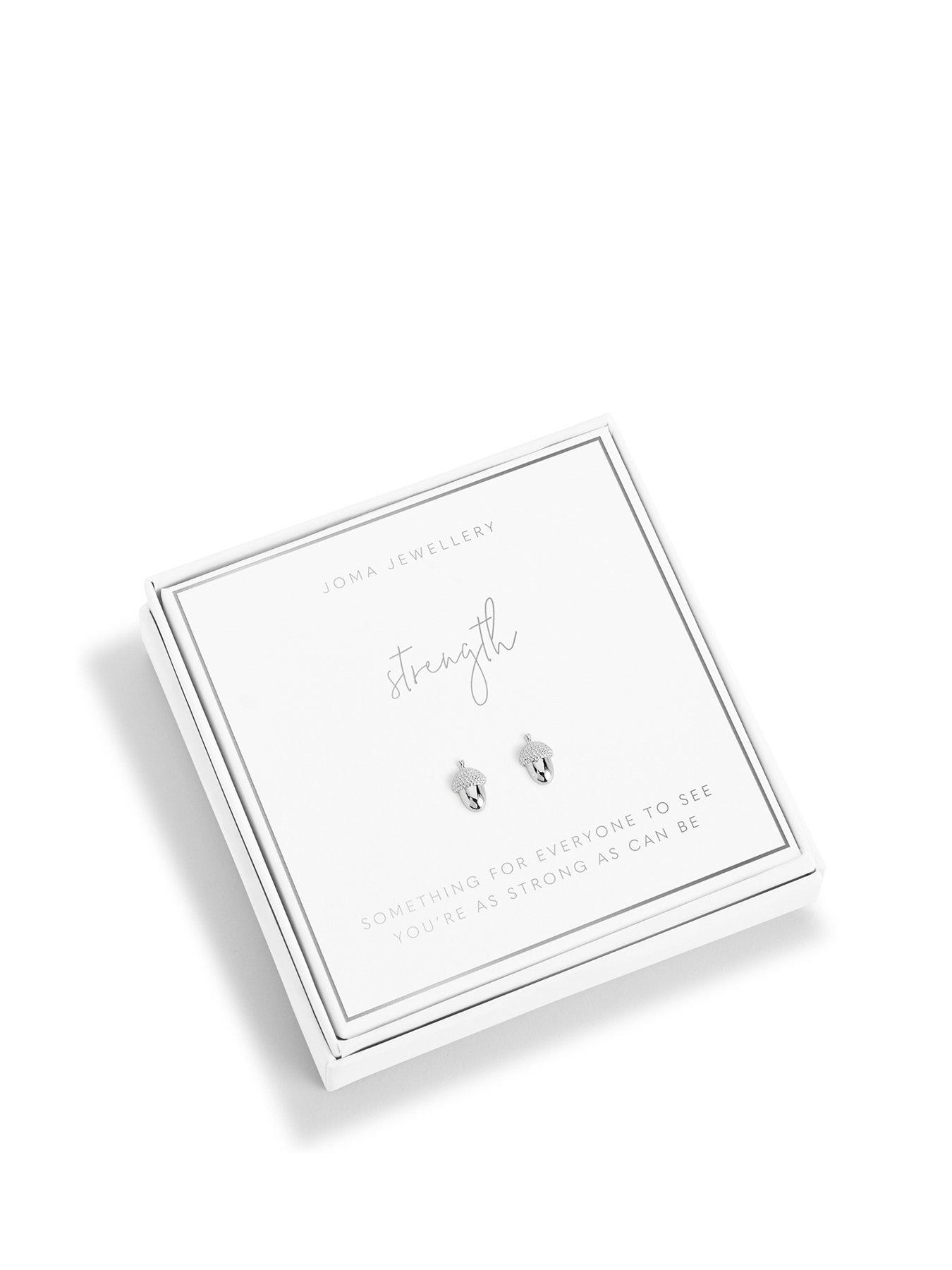 Product photograph of Joma Jewellery Beautifully Boxed Earrings Strength from very.co.uk