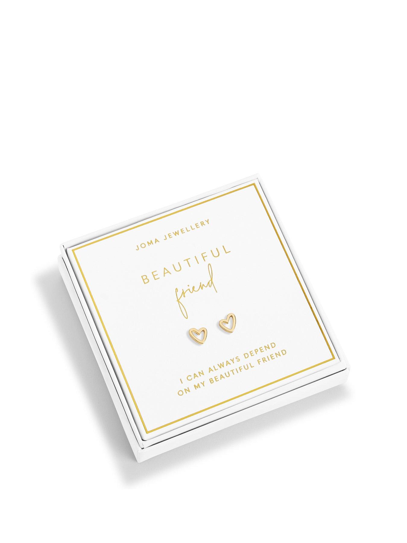 Joma Jewellery Beautifully Boxed Beautiful Friend Earrings In Gold Plating