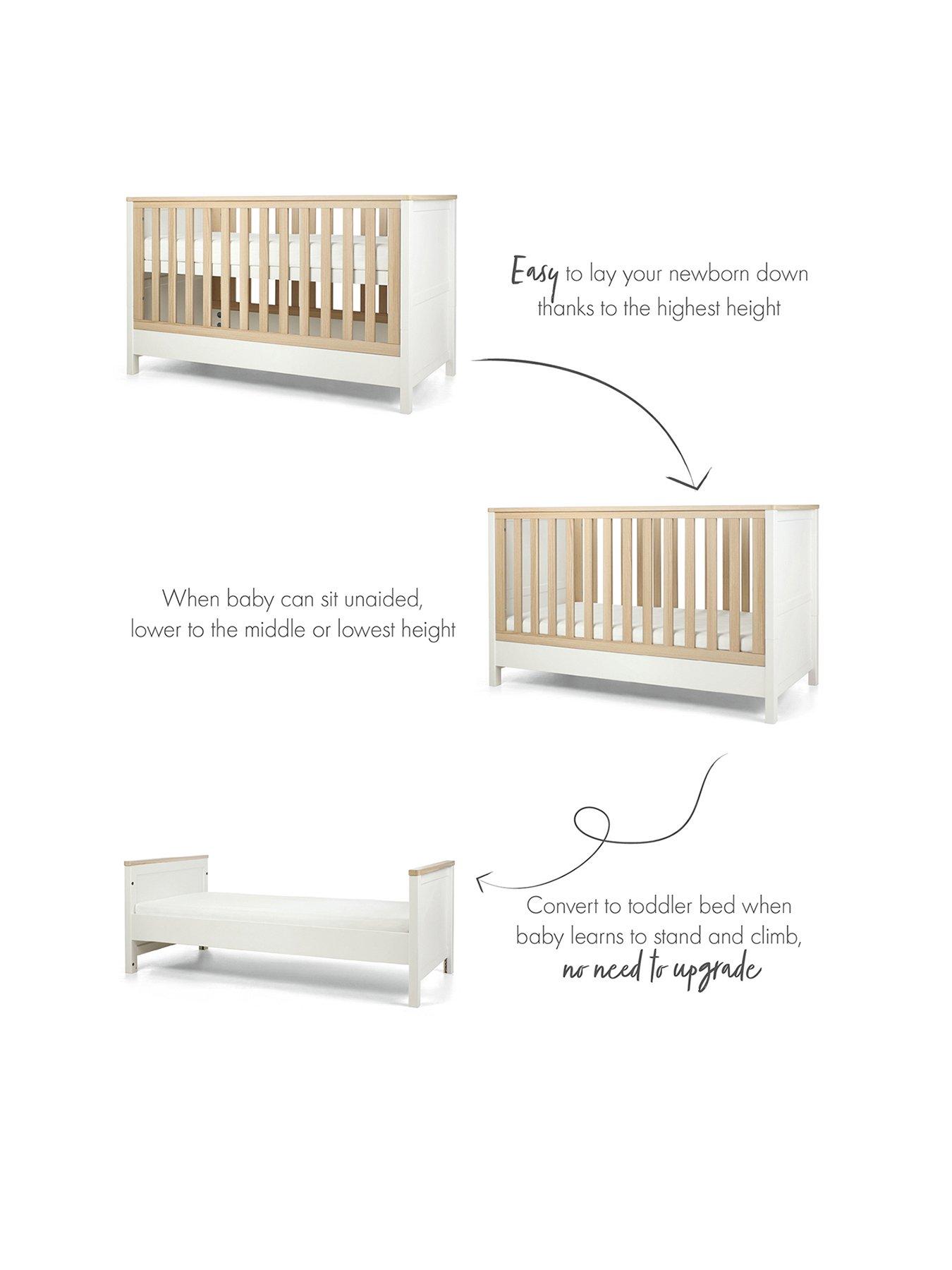 Image 3 of 7 of Mamas & Papas Harwell 3 Piece Furniture Range - White/Natural