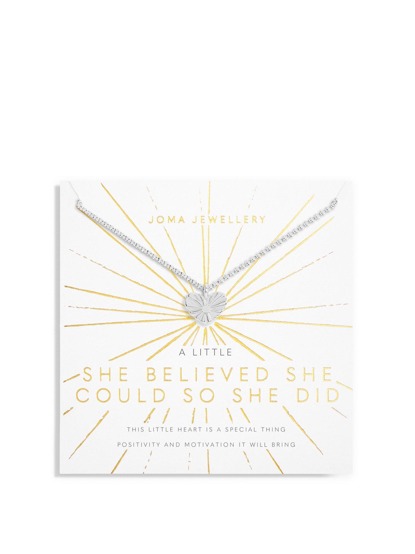 undefined A Little She Believed She Could So She Did Necklace In Silver Plating