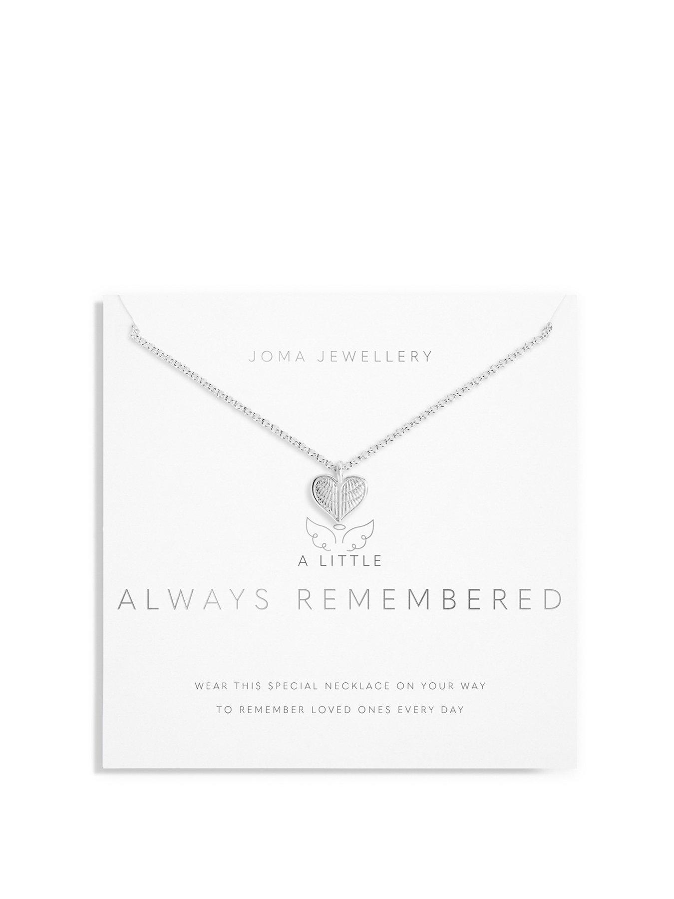 Product photograph of Joma Jewellery A Little Always Remembered Necklace In Silver Plating from very.co.uk