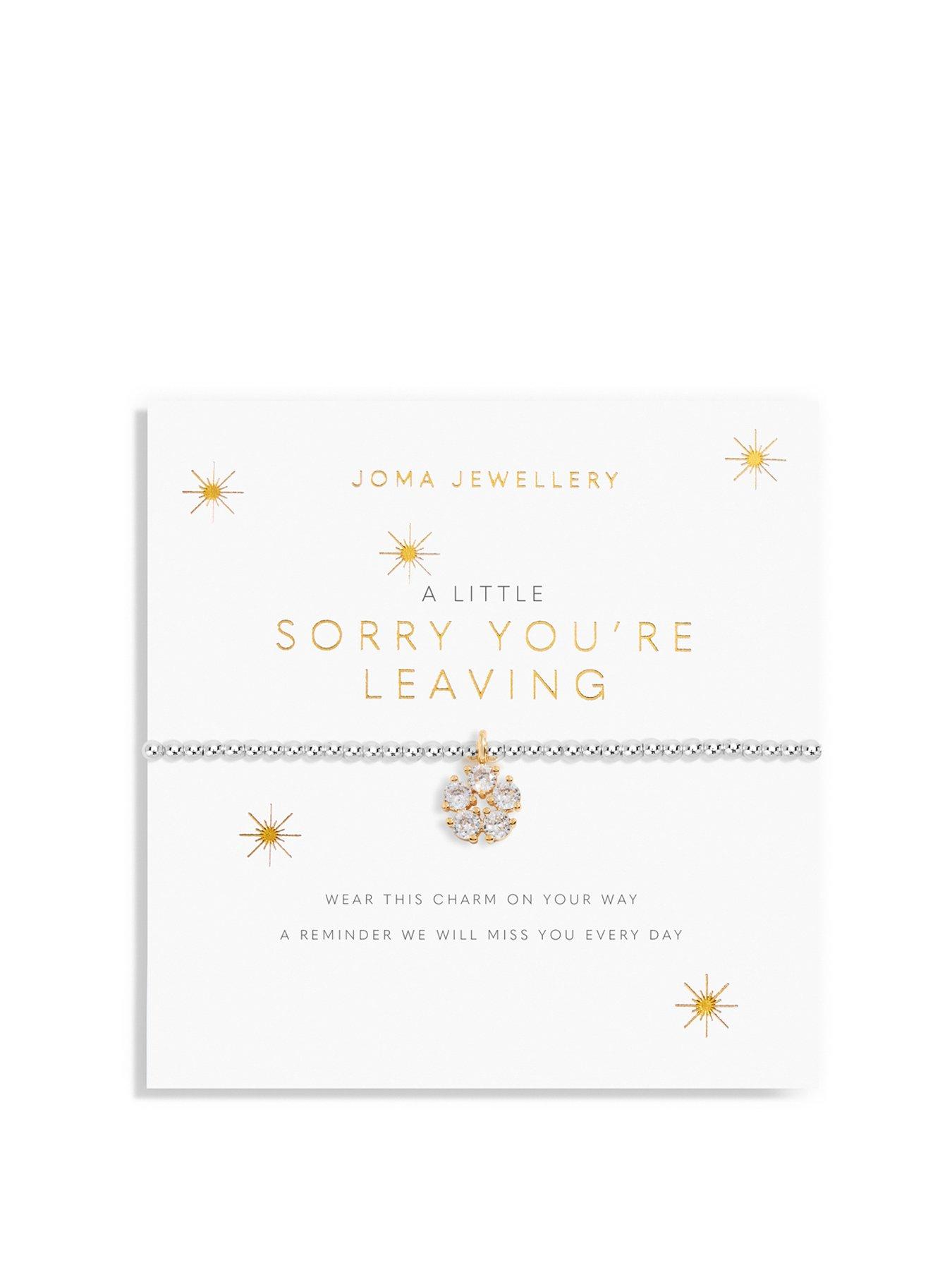 undefined A Little Sorry You're Leaving Bracelet In Silver Plating