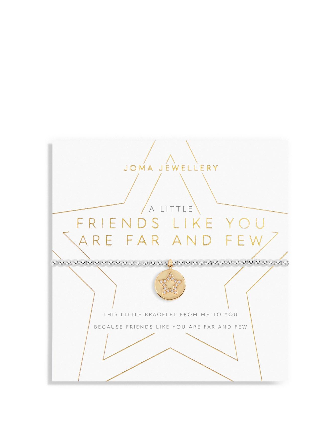 undefined A Little Friends Like You Are Far And Few Bracelet In Silver And Gold Plating
