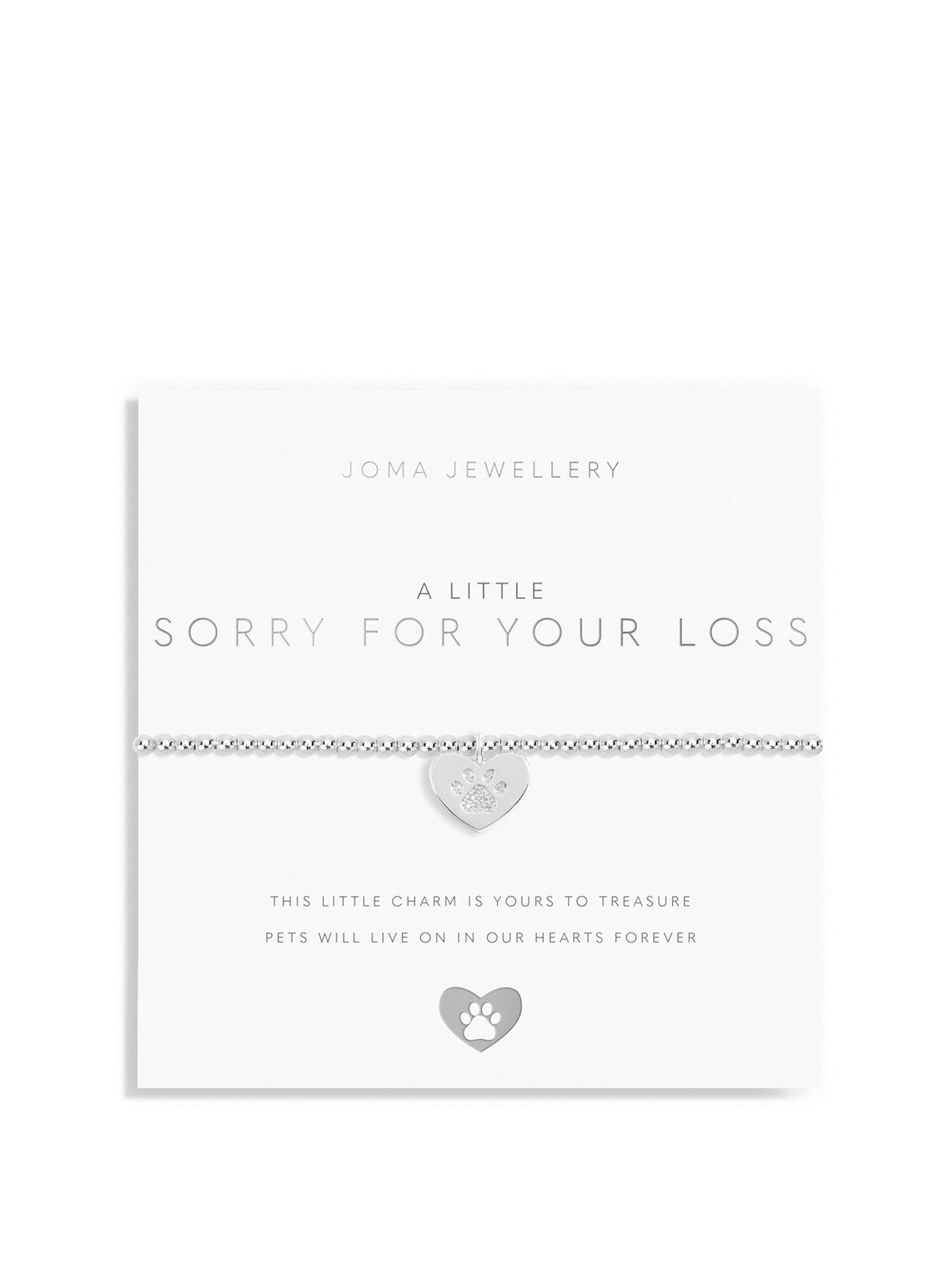 Product photograph of Joma Jewellery A Little Sorry For Your Loss Bracelet In Silver Plating from very.co.uk