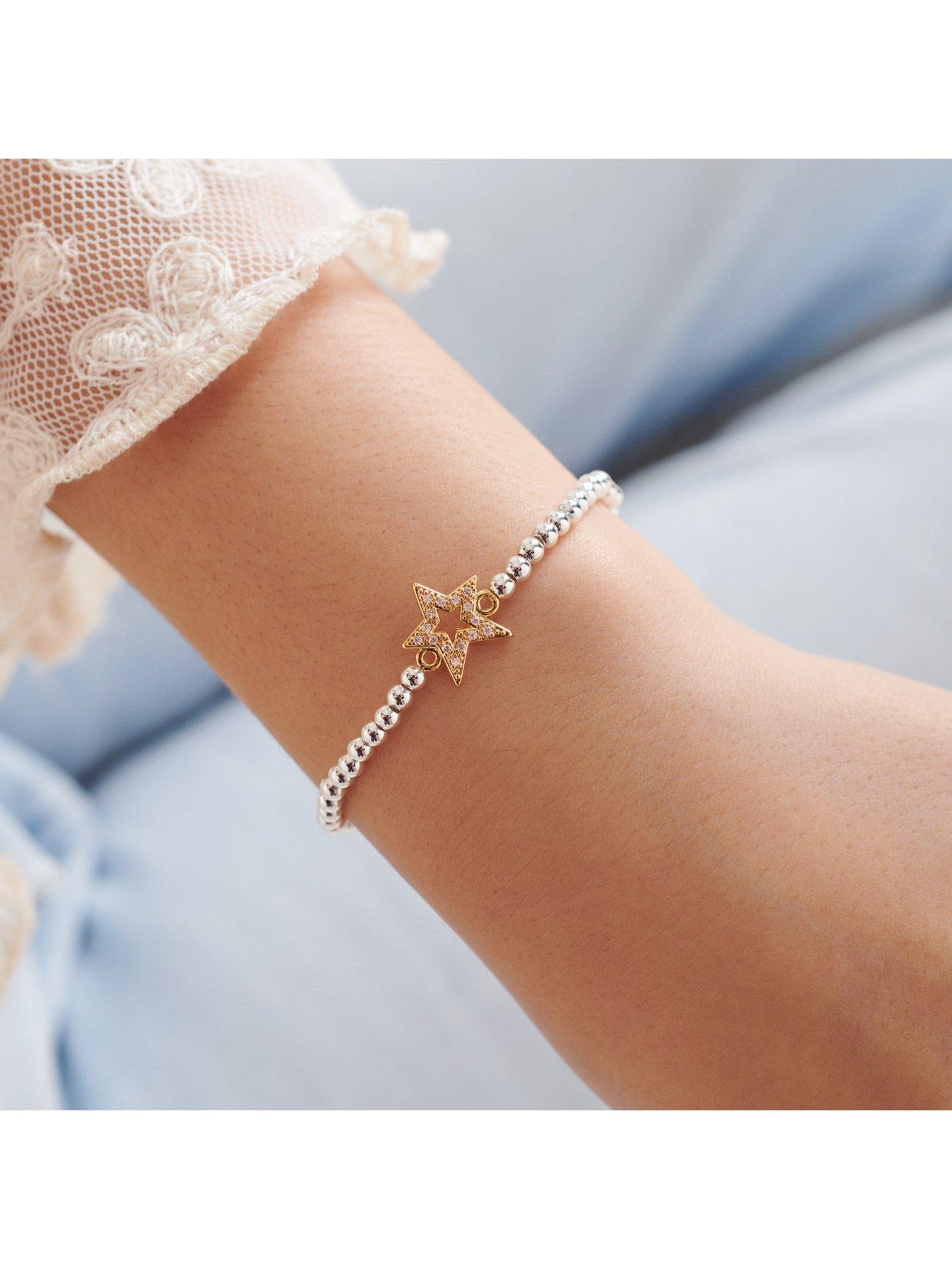 Joma Jewellery Childrens A Little Super Star Bracelet In Silver And Gold Plating Very