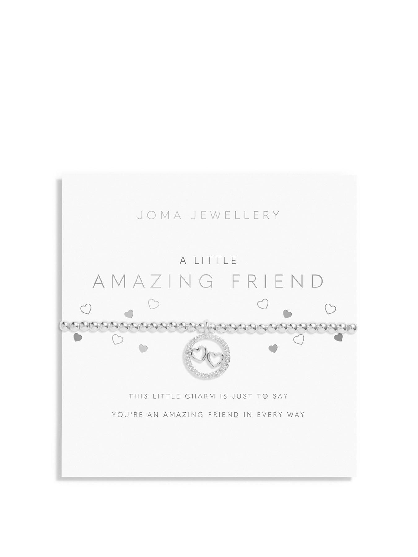 Product photograph of Joma Jewellery Childrens A Little Amazing Friend Bracelet In Silver Plating from very.co.uk