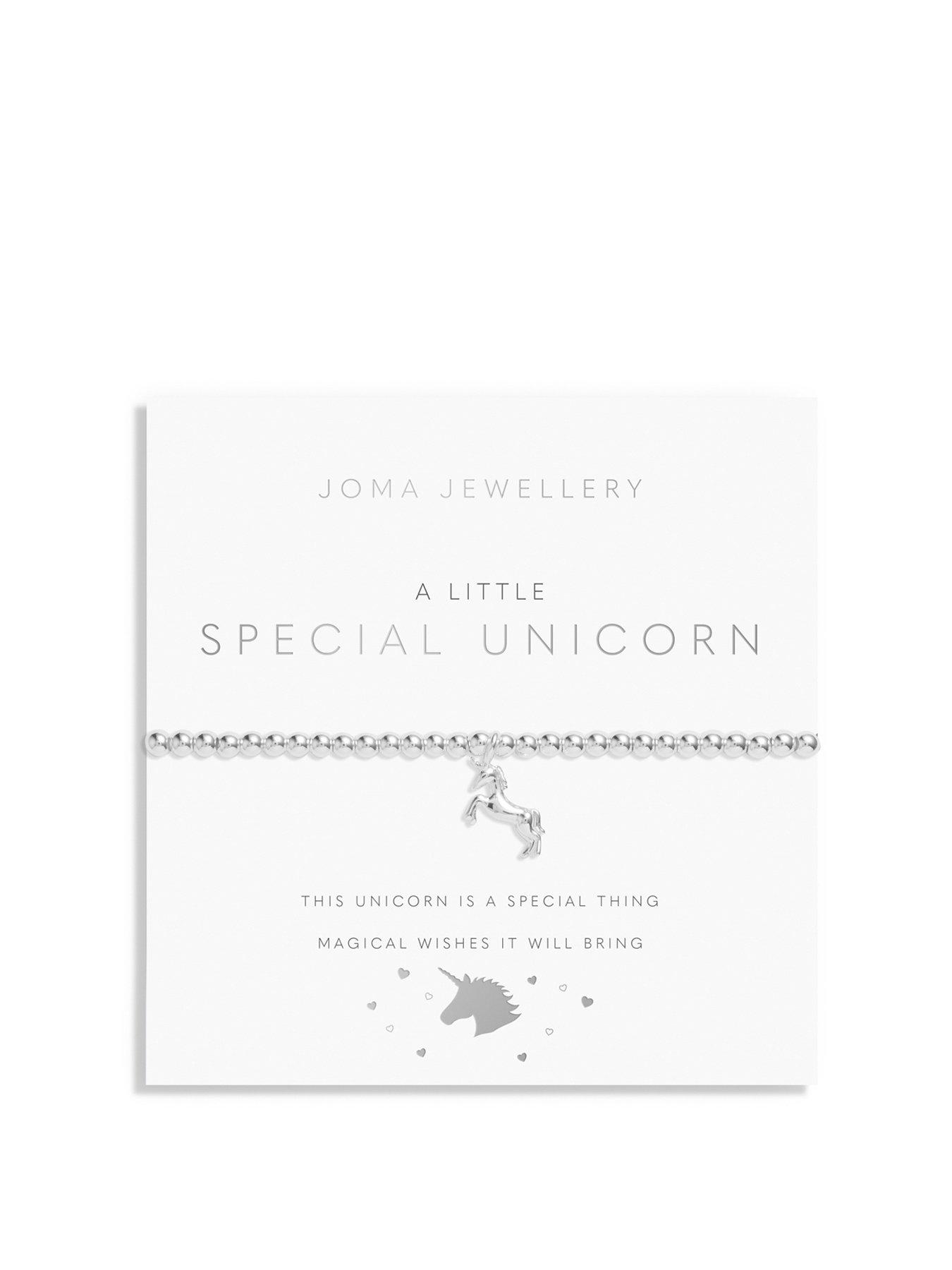 Image of Joma Jewellery Childrens A Little Special Unicorn Bracelet In Silver Plating