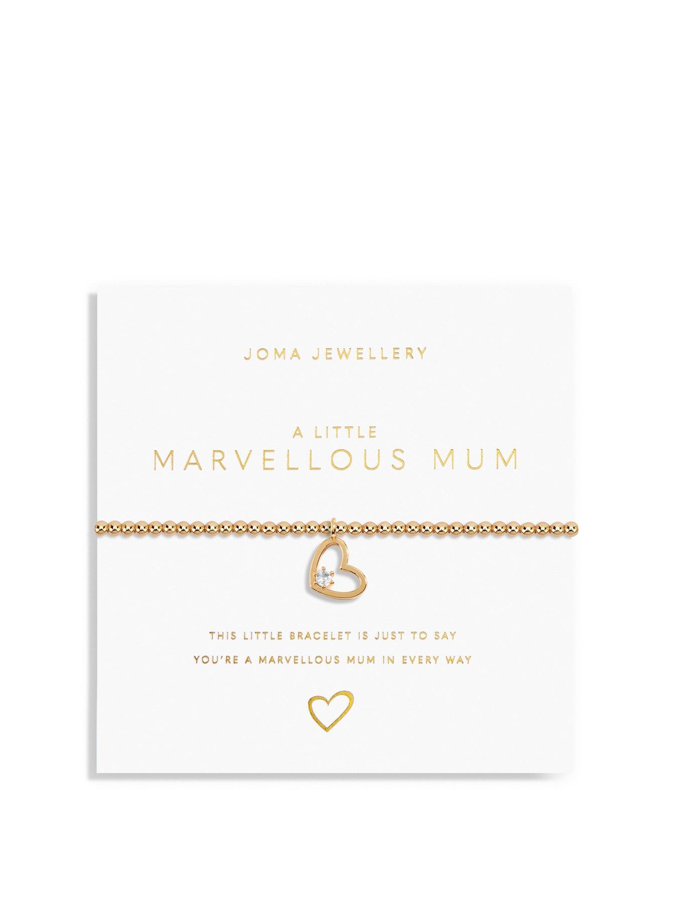 Product photograph of Joma Jewellery A Little Marvellous Mum Bracelet In Gold Plating from very.co.uk