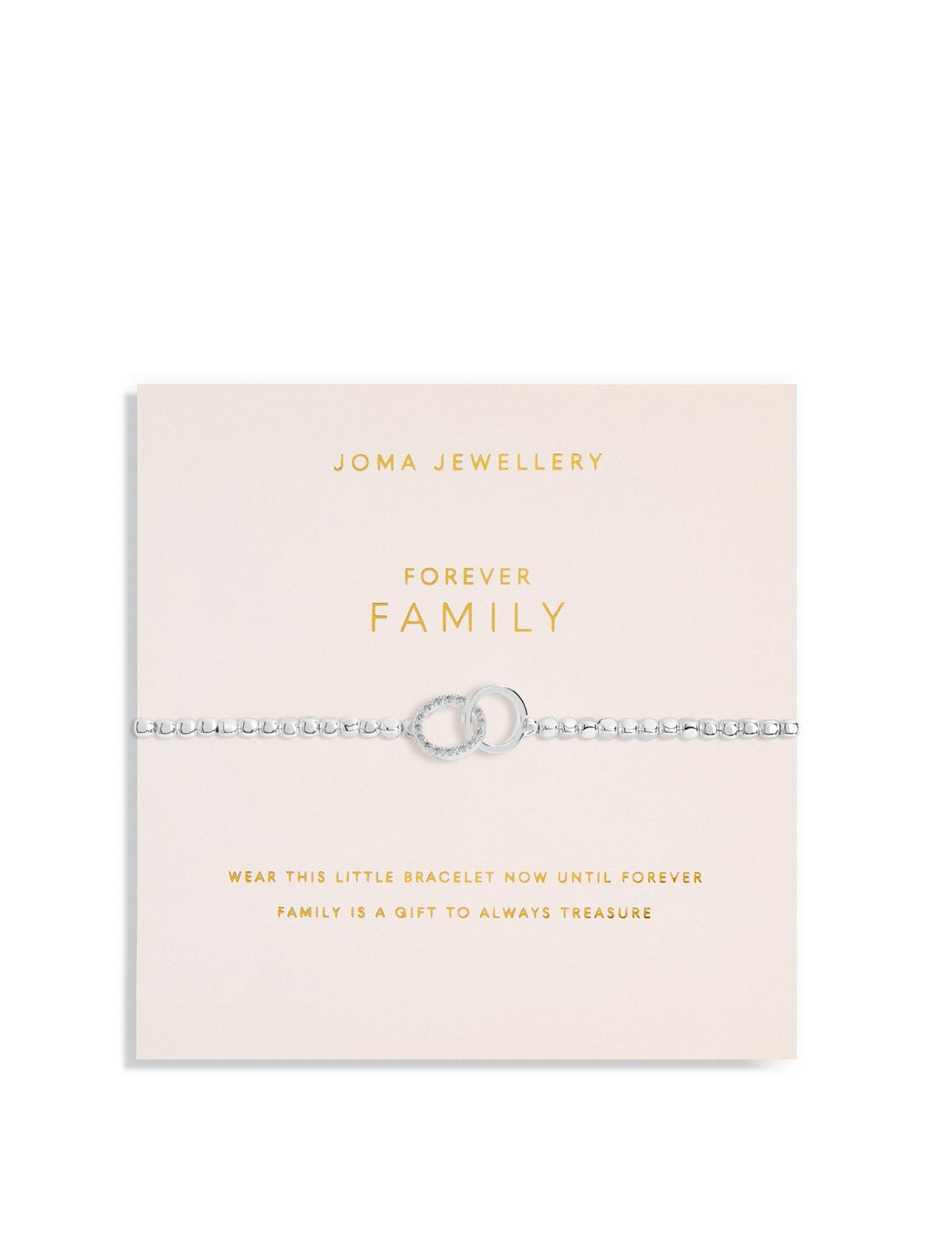 Product photograph of Joma Jewellery Forever Yours Forever Family Bracelet In Silver Plating from very.co.uk