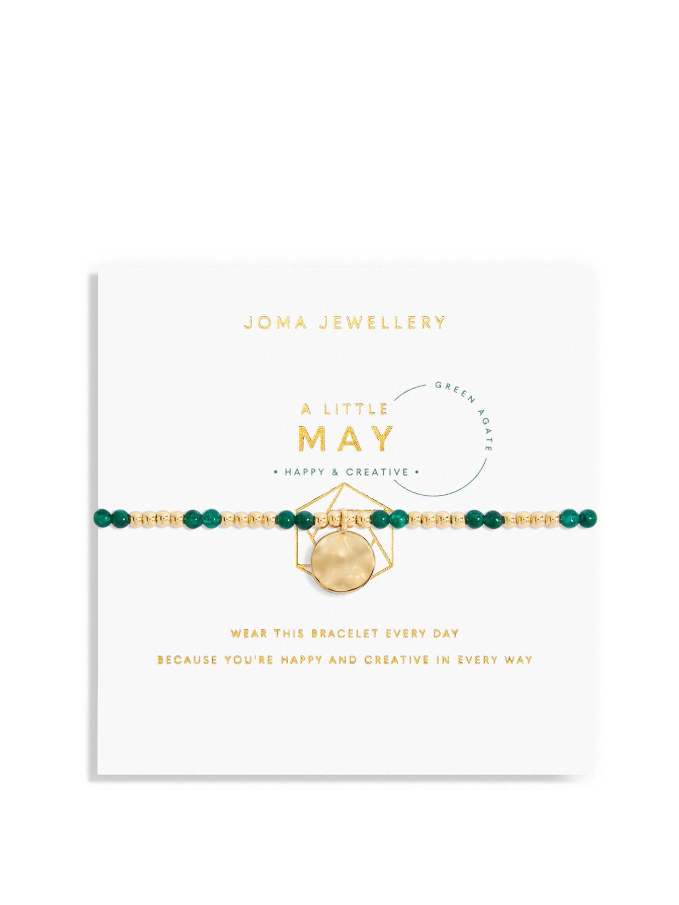 Product photograph of Joma Jewellery A Little May Birthstone Bracelet from very.co.uk