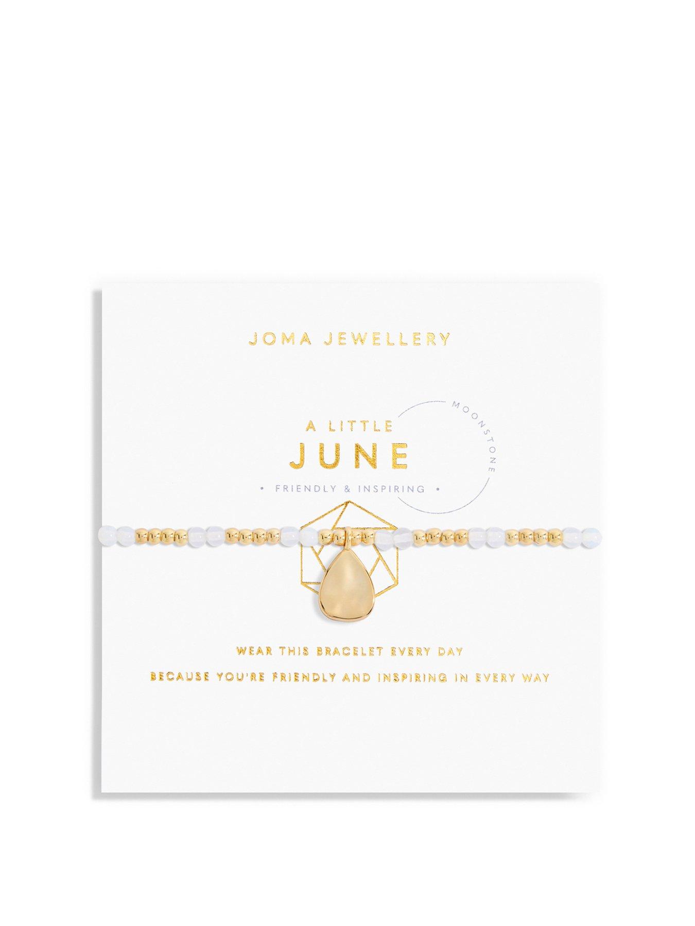 Product photograph of Joma Jewellery A Little June Birthstone Bracelet from very.co.uk