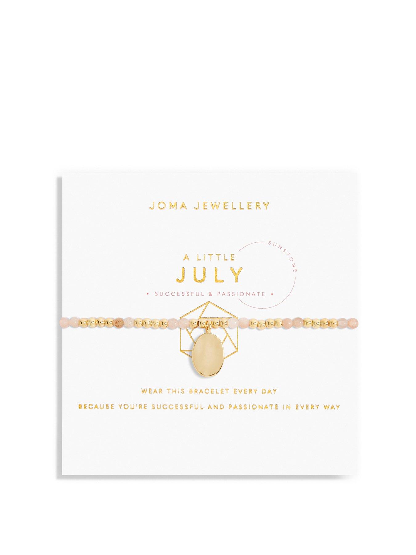 Product photograph of Joma Jewellery A Little July Birthstone Bracelet from very.co.uk