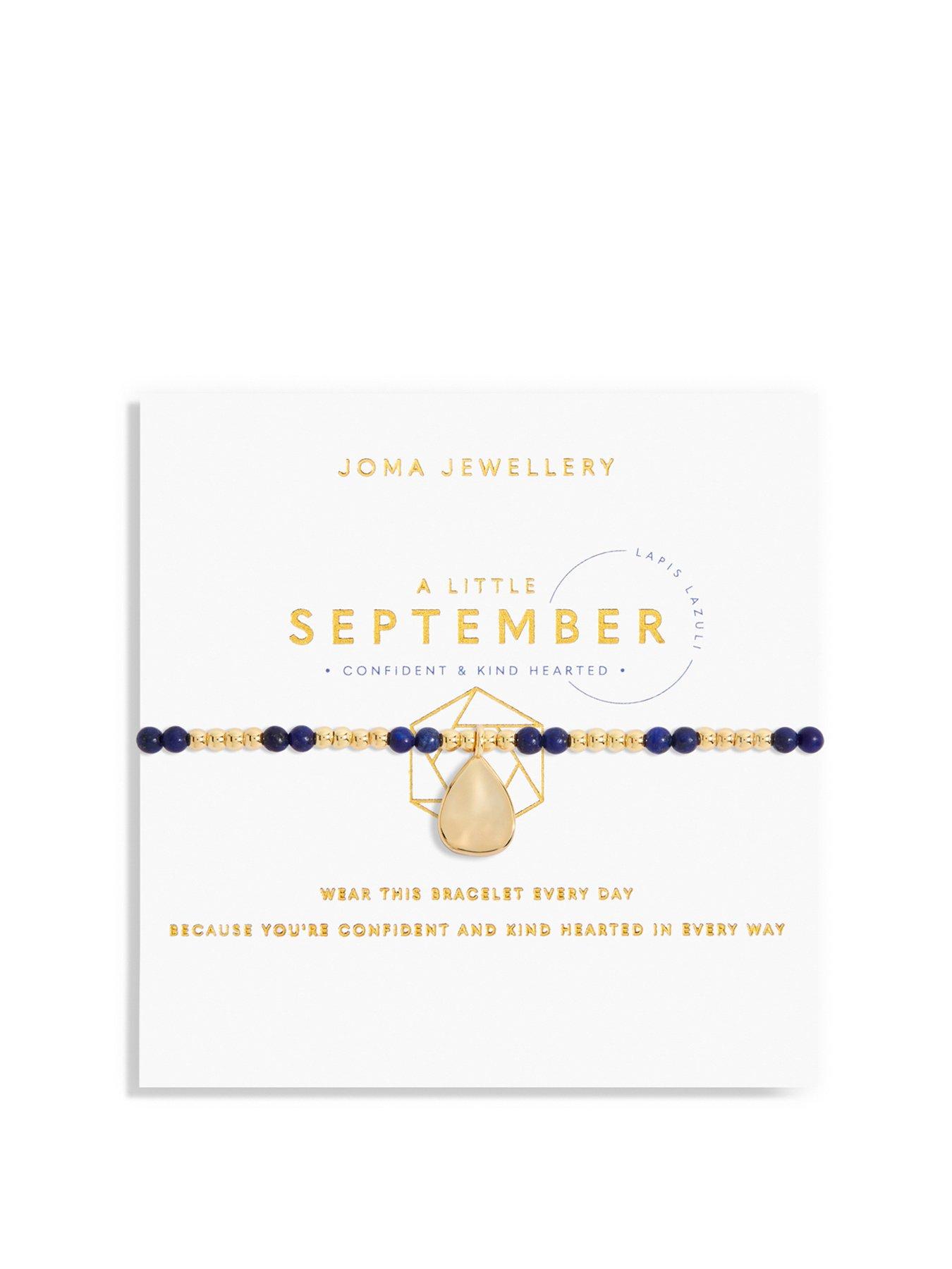 Product photograph of Joma Jewellery A Little September Birthstone Bracelet from very.co.uk