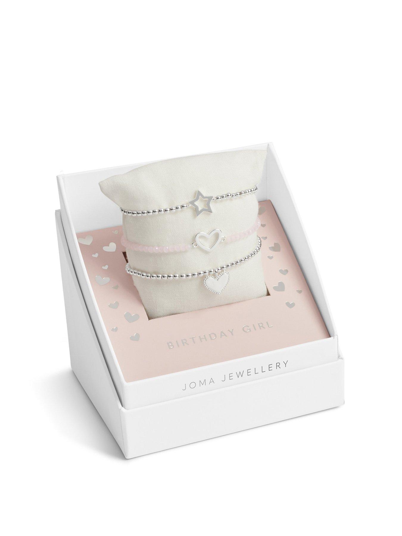Product photograph of Joma Jewellery Children S Celebrate You Gift Box Birthday Girl Set Of 3 Bracelets from very.co.uk