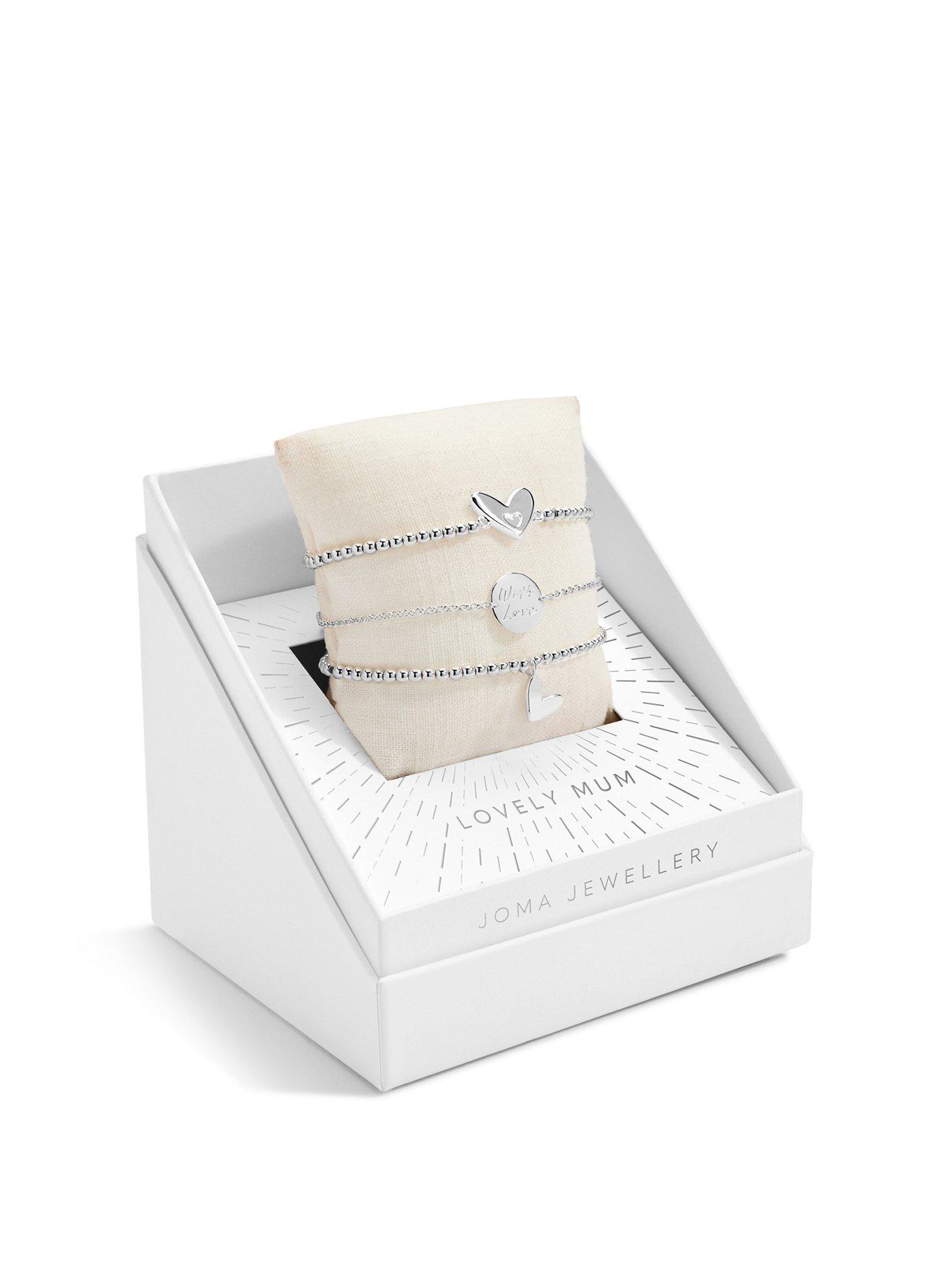 Product photograph of Joma Jewellery Celebrate You Gift Box Lovely Mum Set Of 3 Bracelets from very.co.uk