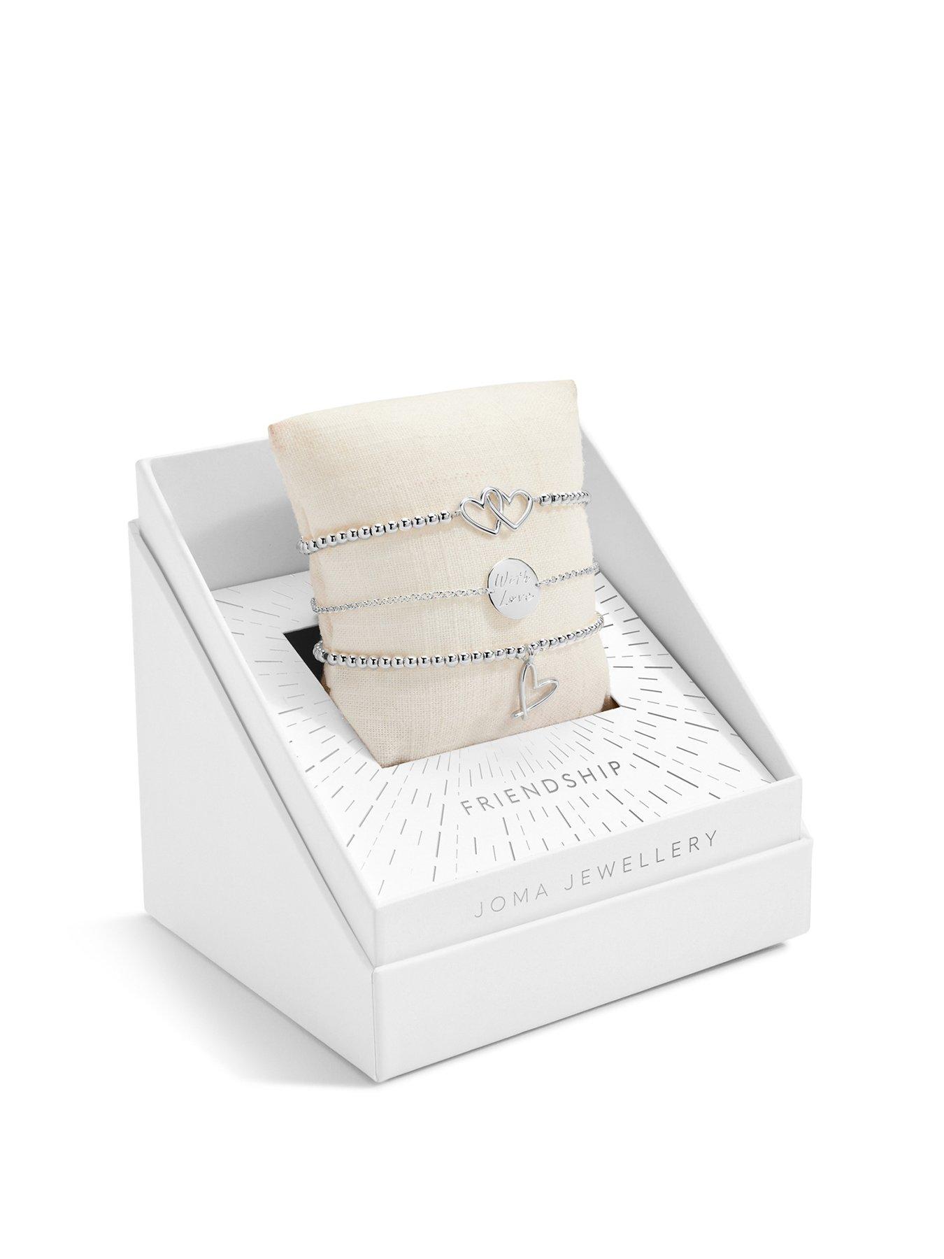 Product photograph of Joma Jewellery Celebrate You Gift Box Friendship Set Of 3 Bracelets from very.co.uk