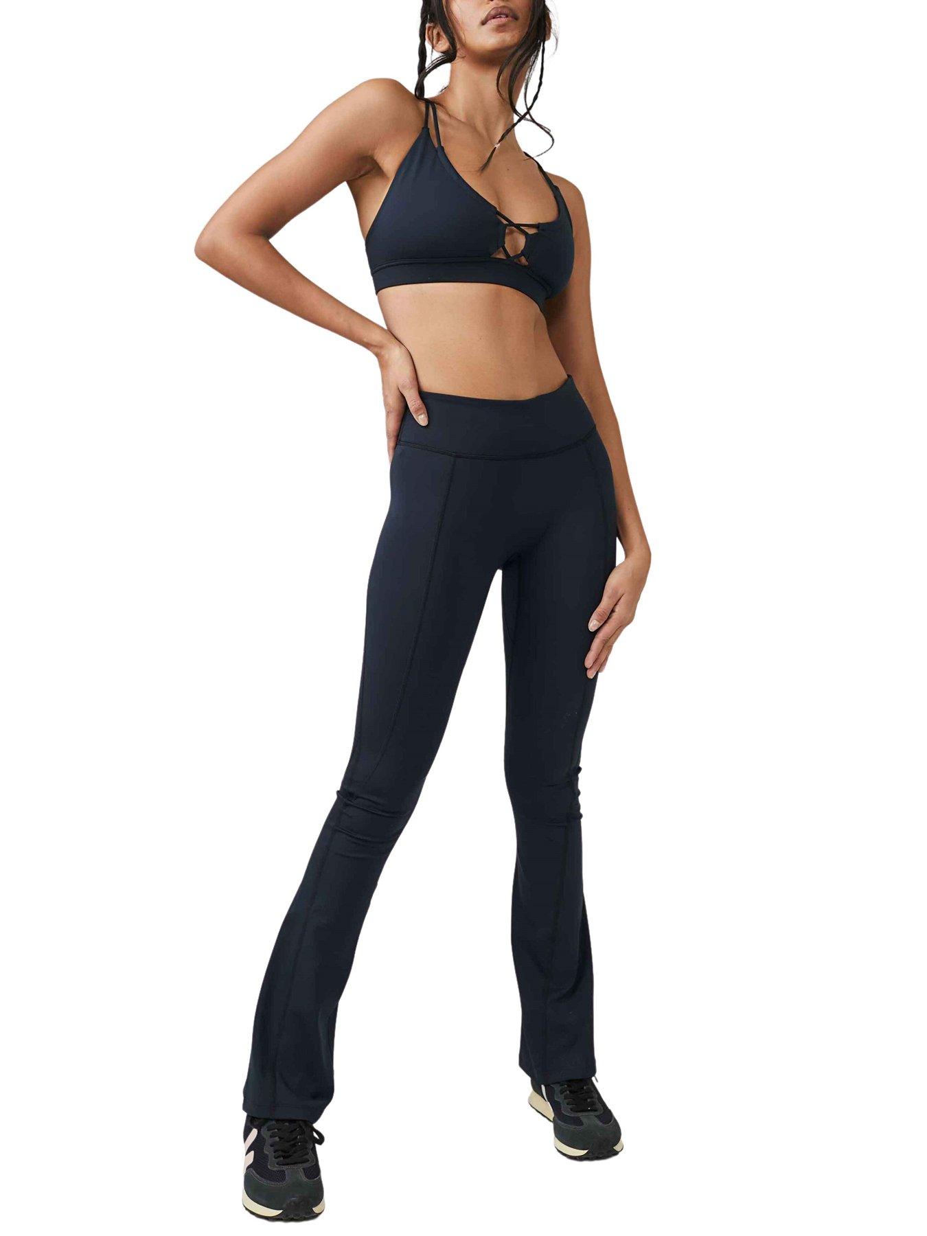 FREE PEOPLE Movement Resilience Slim Leg Flare - Black