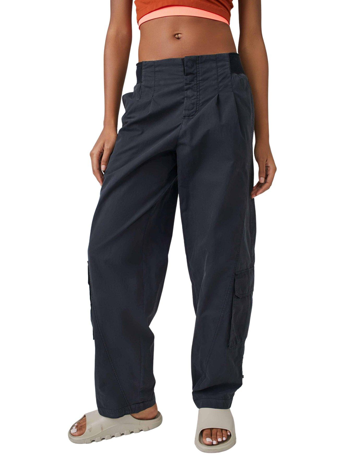 FREE PEOPLE Movement Mesmerize Me Cargo Pants - Black | very.co.uk