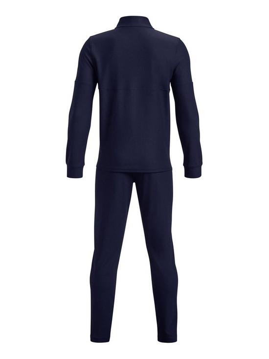 back image of under-armour-boys-challenger-tracksuit-navy