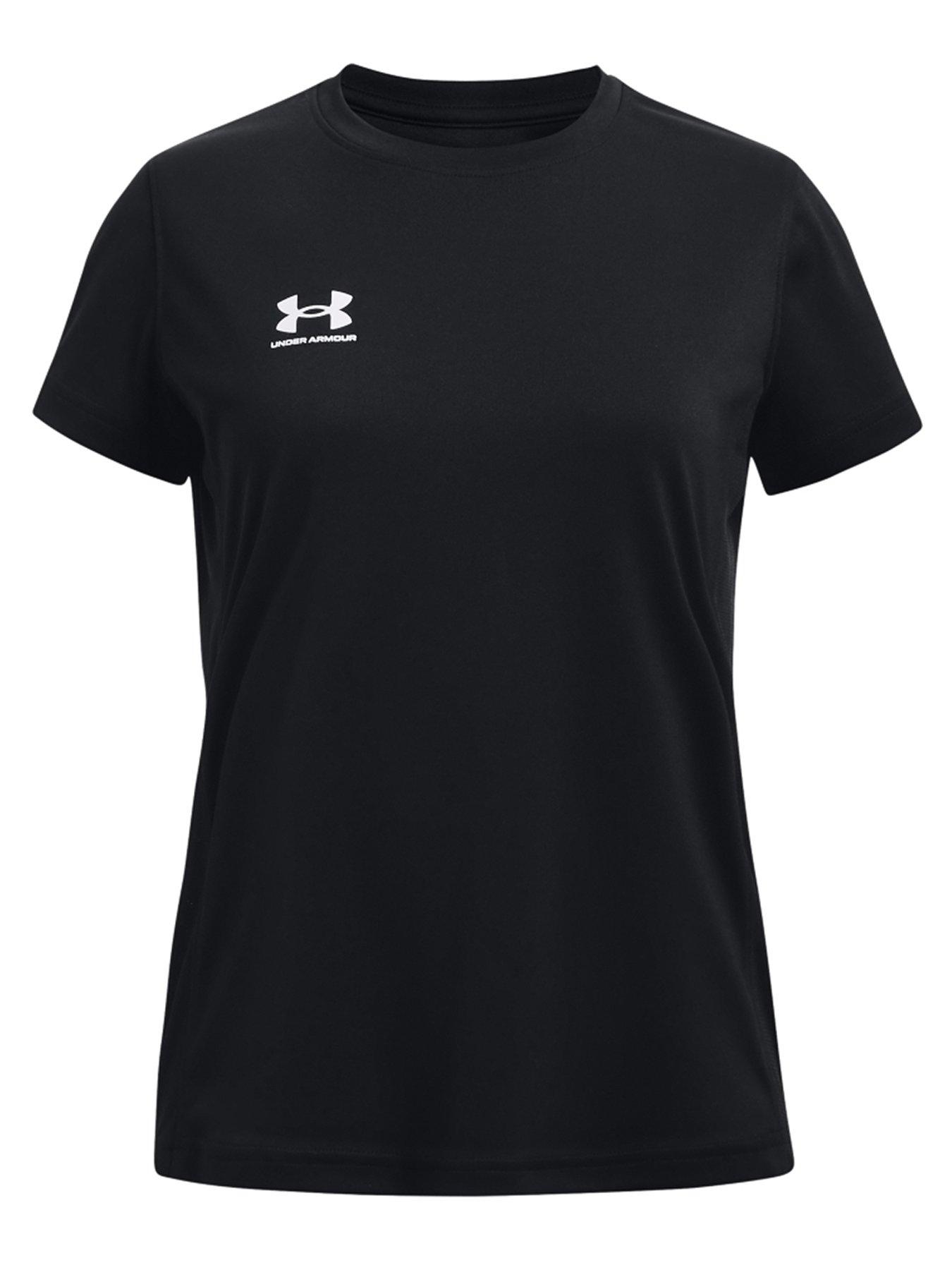 undefined Girls Challenger Short Sleeve T-Shirt - Black/White