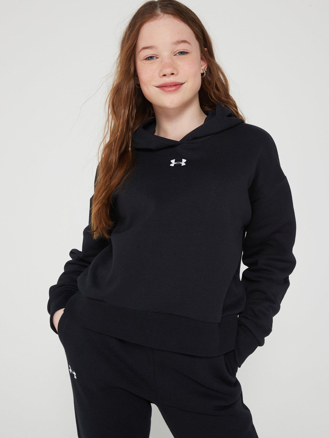 Junior Girls' [8-16] Adicolor Cropped Hoodie, adidas Originals