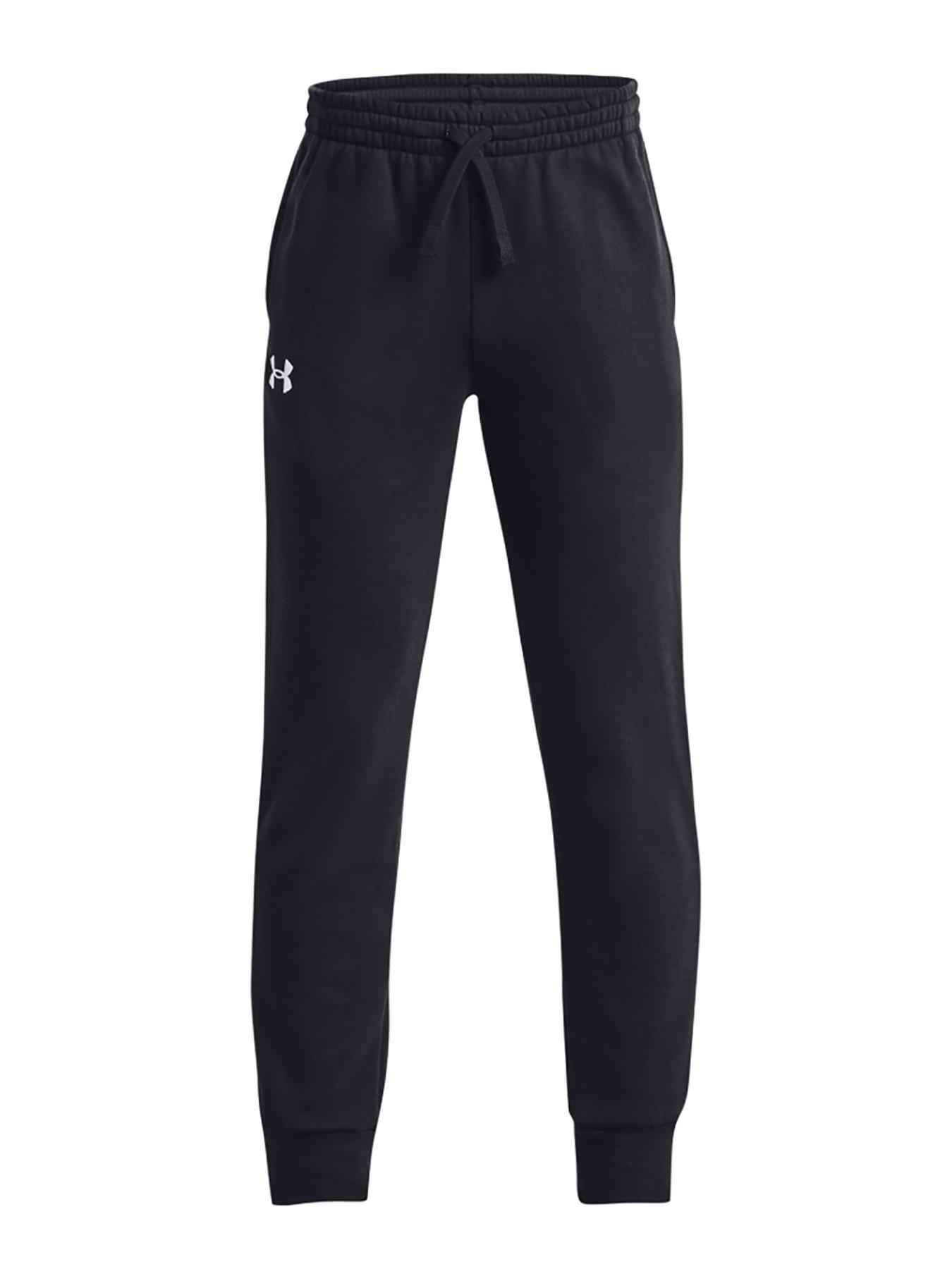 Image 5 of 5 of UNDER ARMOUR Boys Rival Fleece Joggers - Black/White
