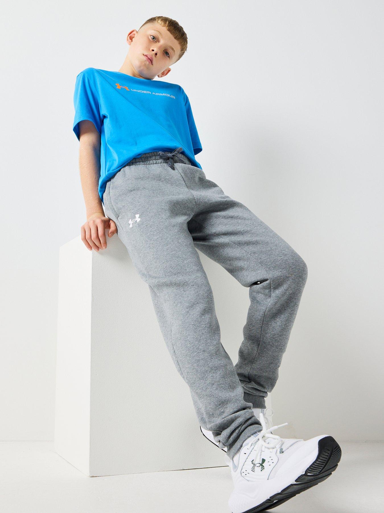 Image 3 of 4 of UNDER ARMOUR Boys Rival Fleece Joggers - Grey