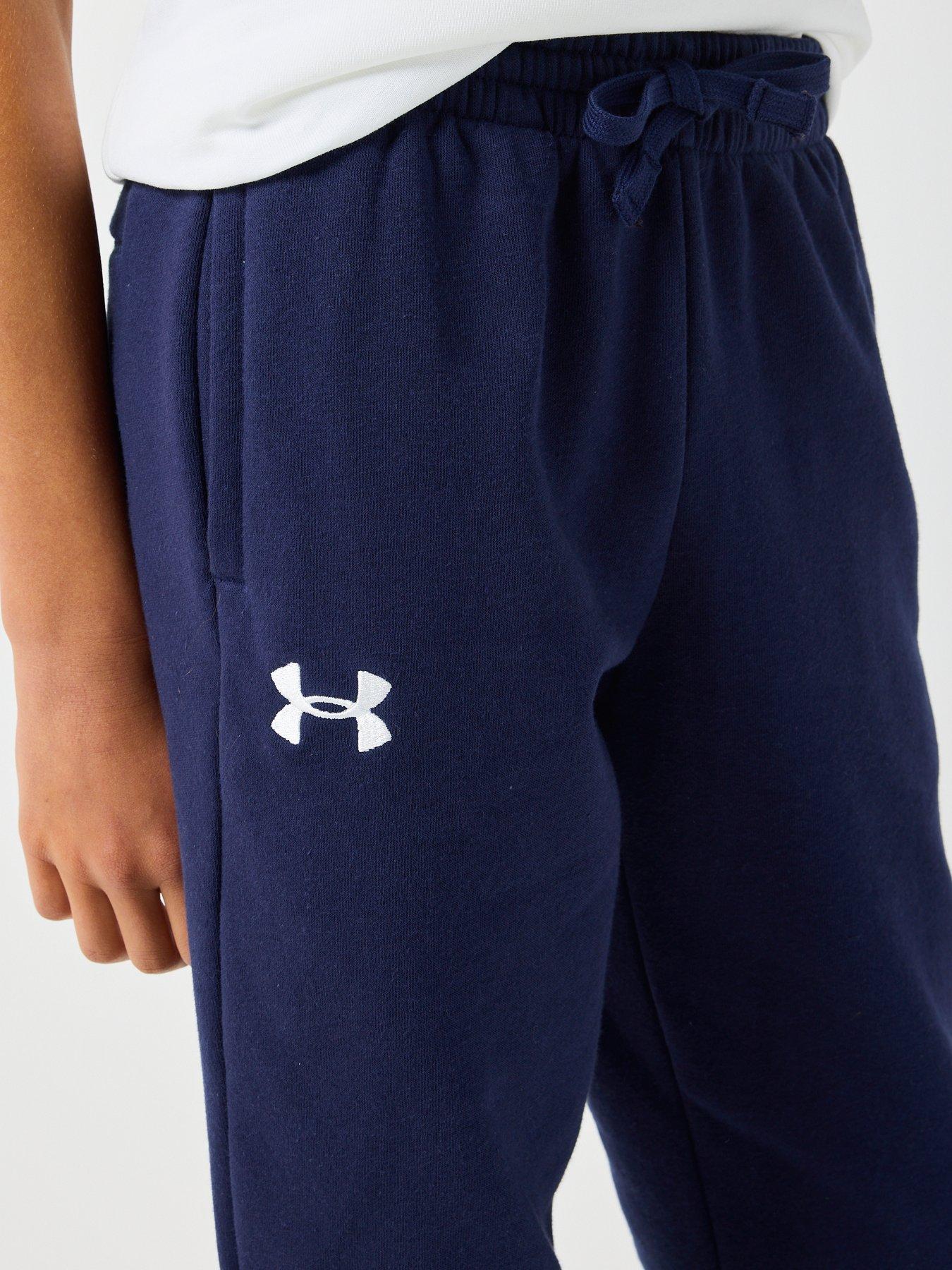 Image 4 of 5 of UNDER ARMOUR Boys Rival Fleece Joggers - Navy