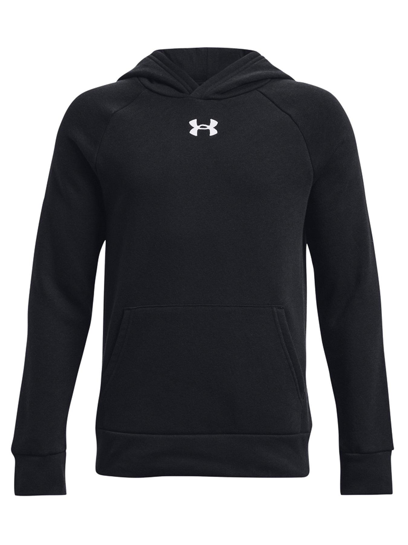 UNDER ARMOUR Boys Challenger Knit Shorts - Black/White