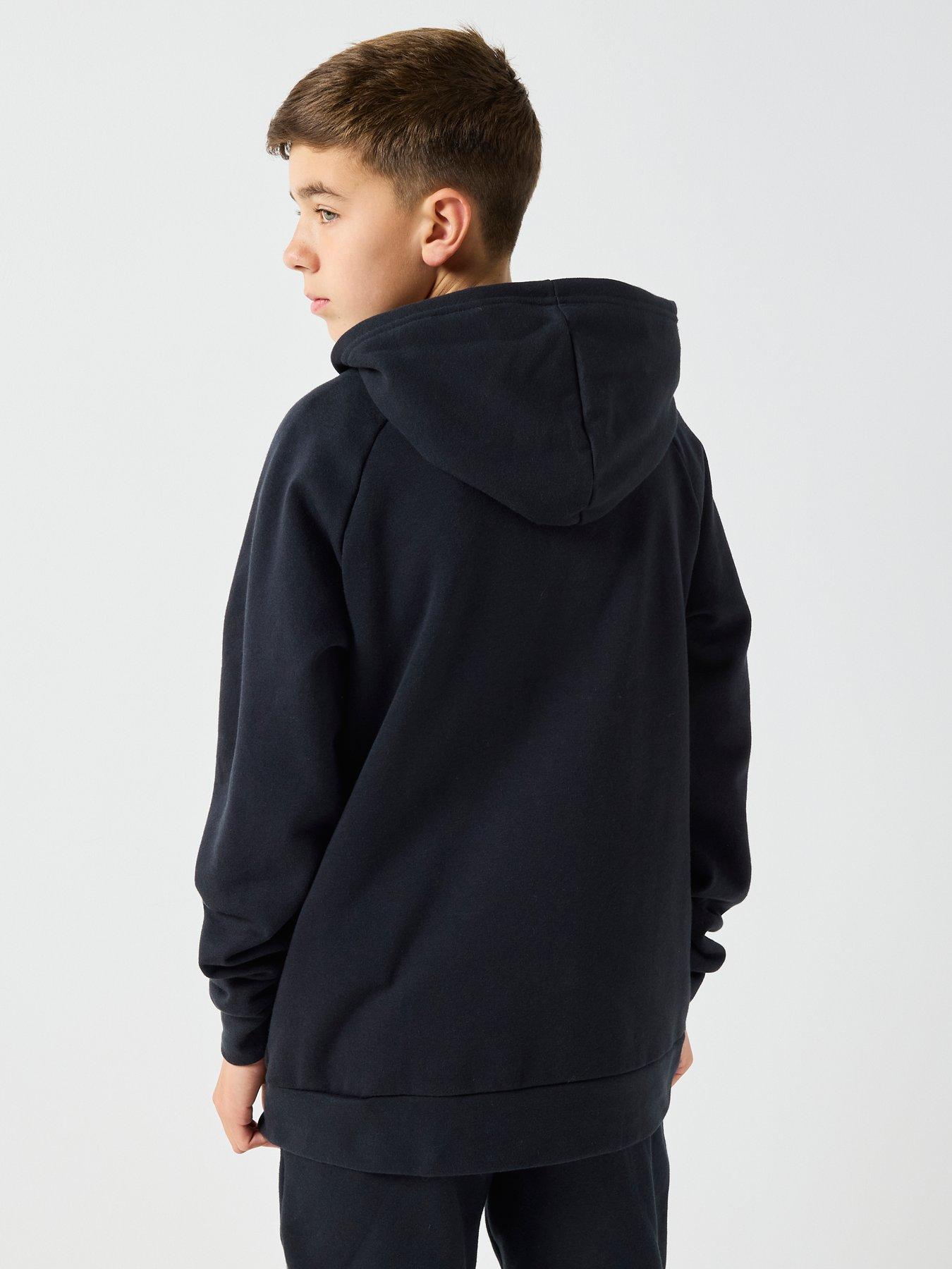 Image 2 of 6 of UNDER ARMOUR Boys Rival Fleece Hoodie - Black/White