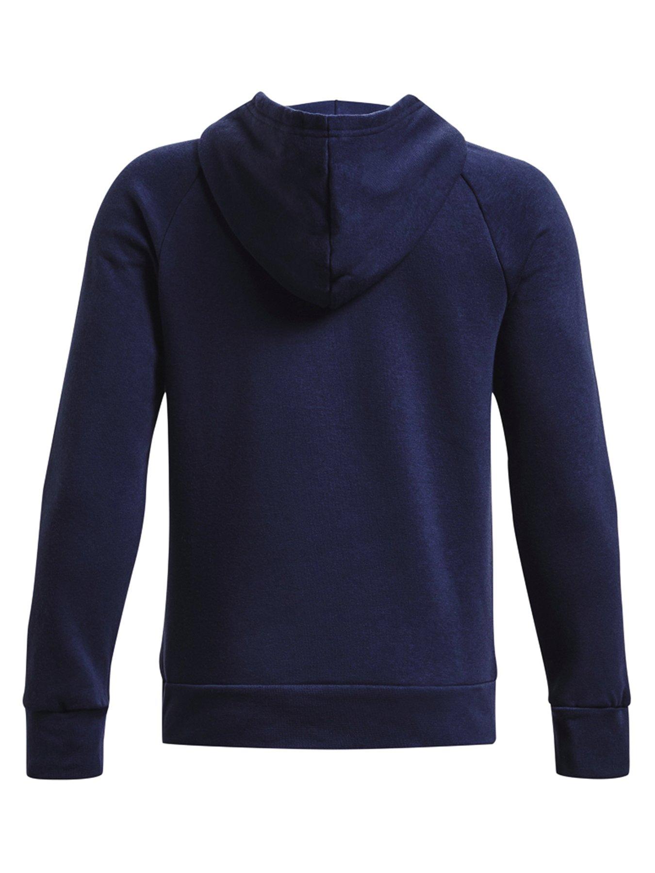 UNDER ARMOUR Boys Rival Fleece Hoodie - Navy