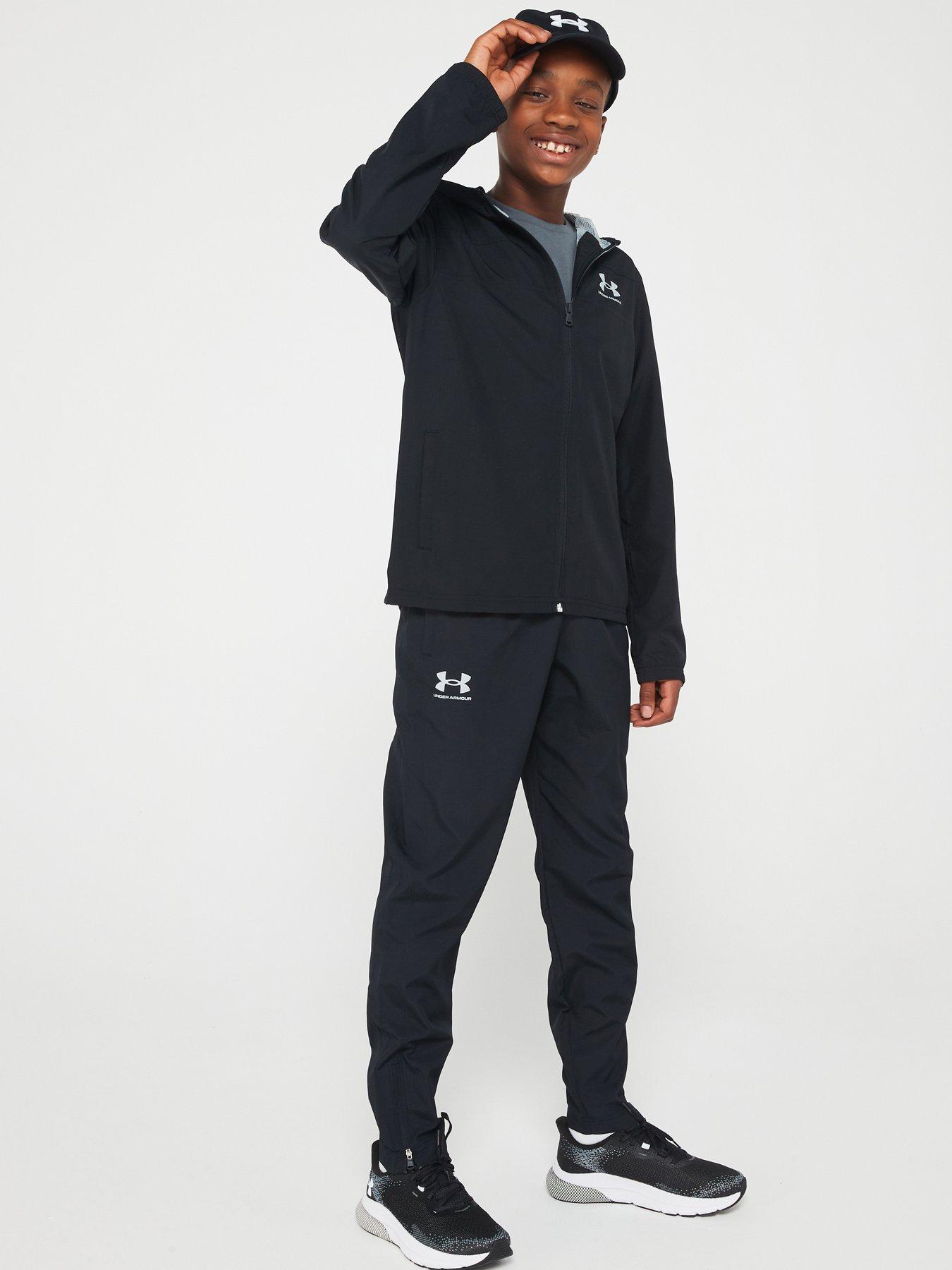 UNDER ARMOUR Girls Rival Fleece Joggers - Black/White