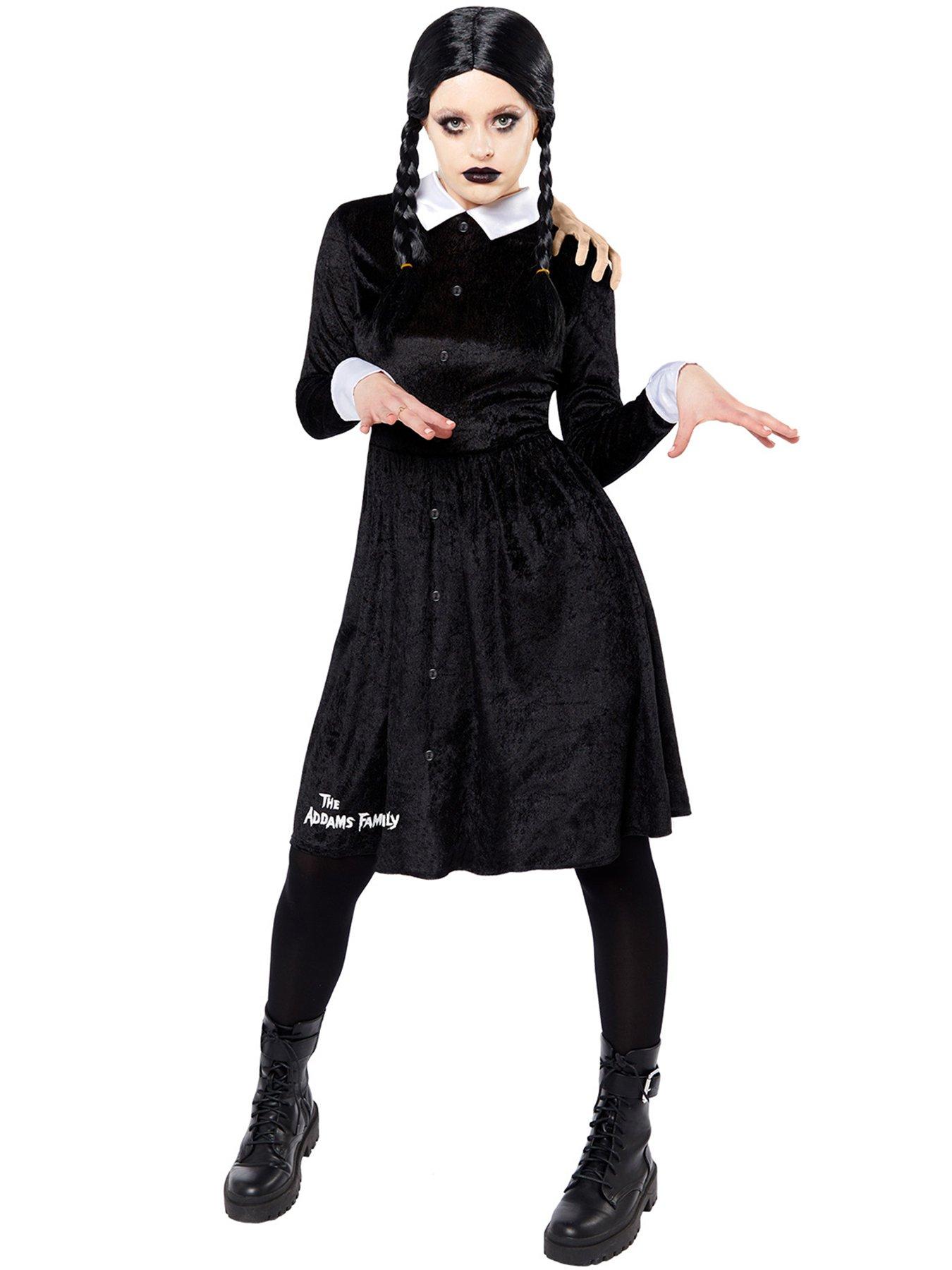 The Addams Family Adult Wednesday Costume | very.co.uk