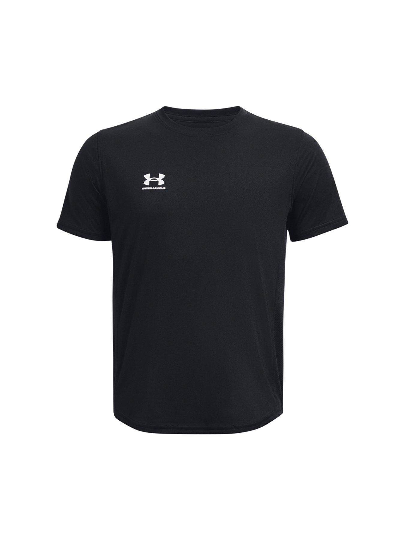 Image 6 of 6 of UNDER ARMOUR Boys Challenger Short Sleeve Tee - Black/White